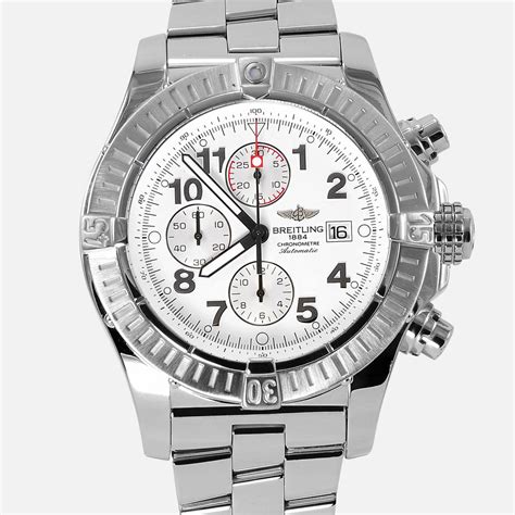 breitling super avenger white face|Breitling super avenger price list.